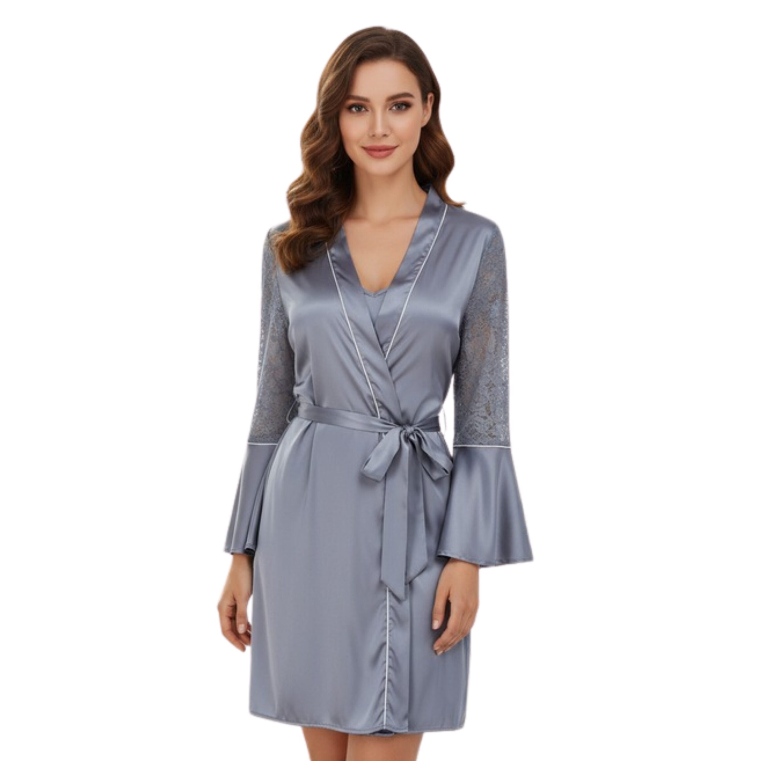 Seraphine Lace Robe Set
