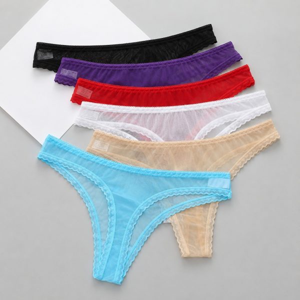 LACE FORM INVISIBLE THONG — 6 Pack